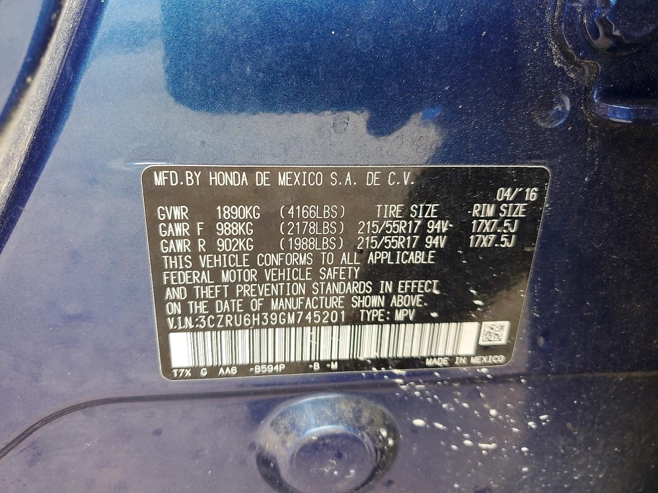 Honda HR-V Lx