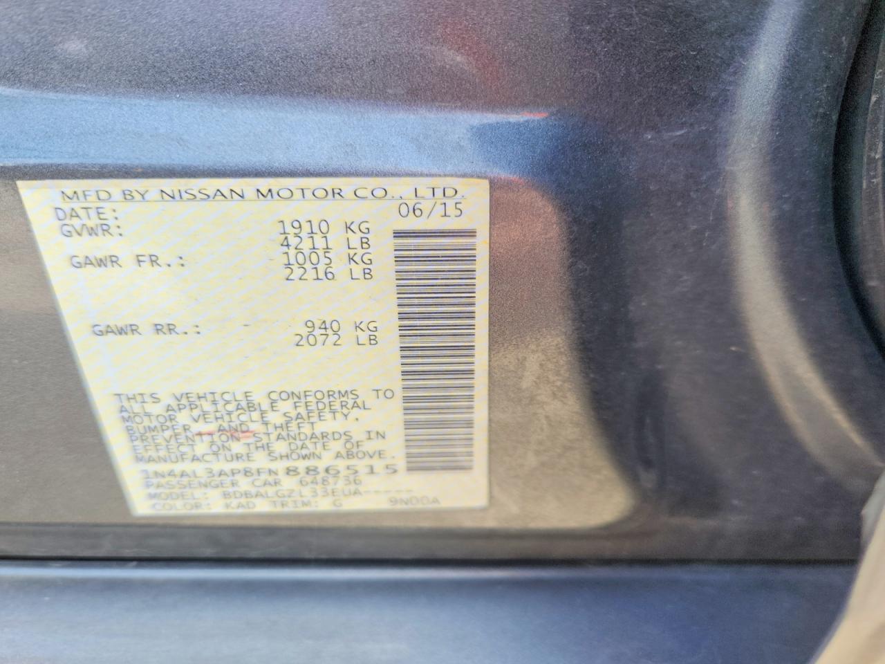 Nissan Altima 2.5 S