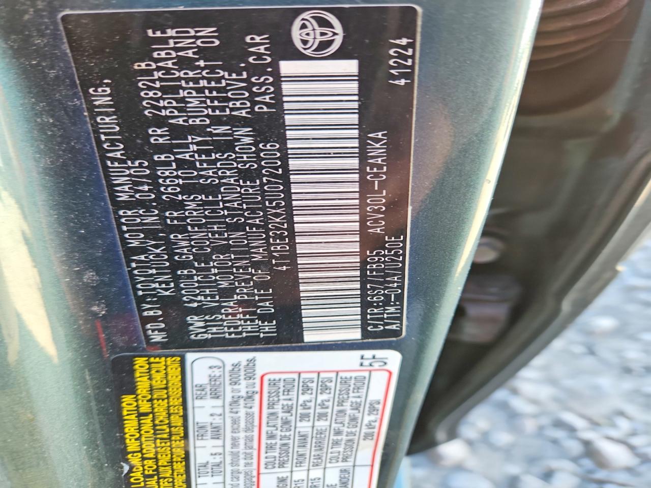 Toyota Camry Le