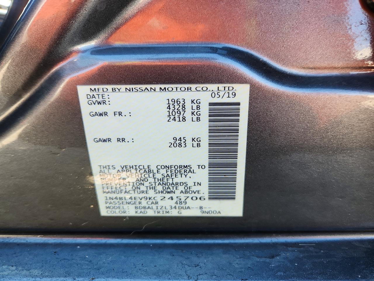 Nissan Altima Sl