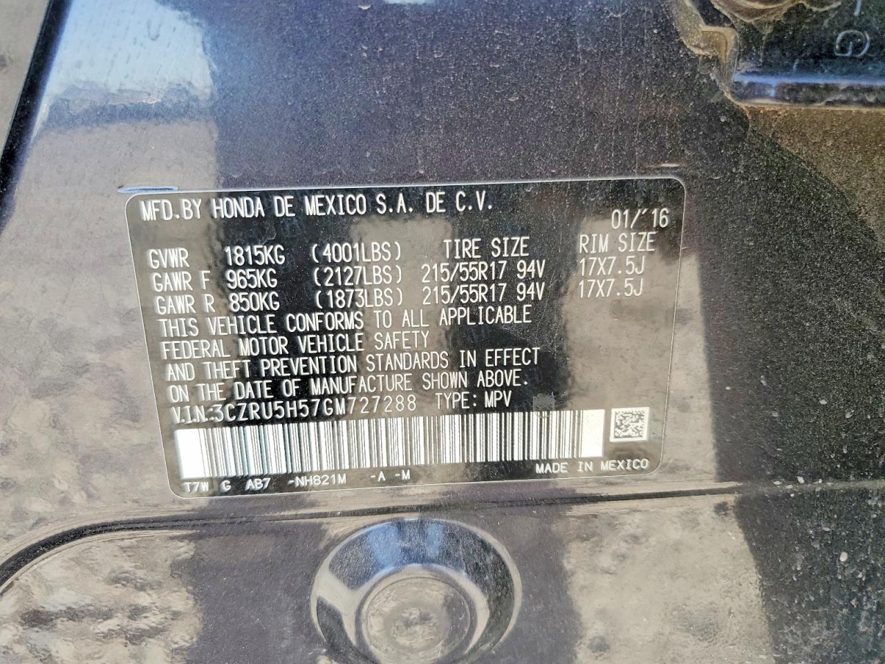 Honda HR-V Ex