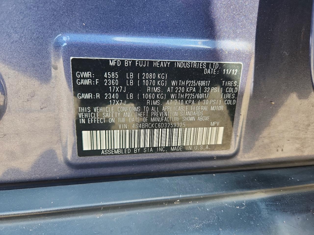 Subaru Outback 2.5i Limited