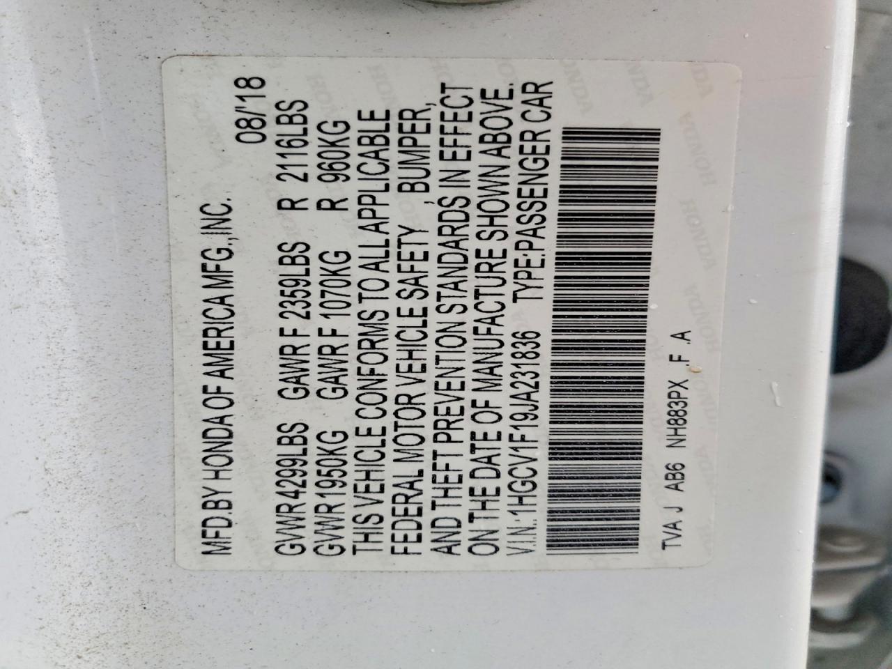 Honda Accord Lx