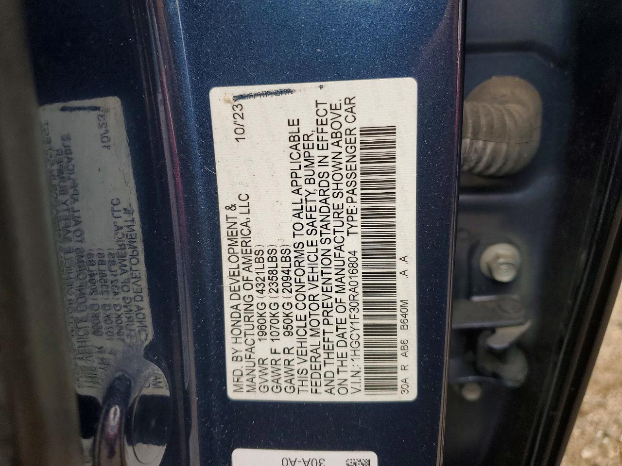 Honda Accord Ex