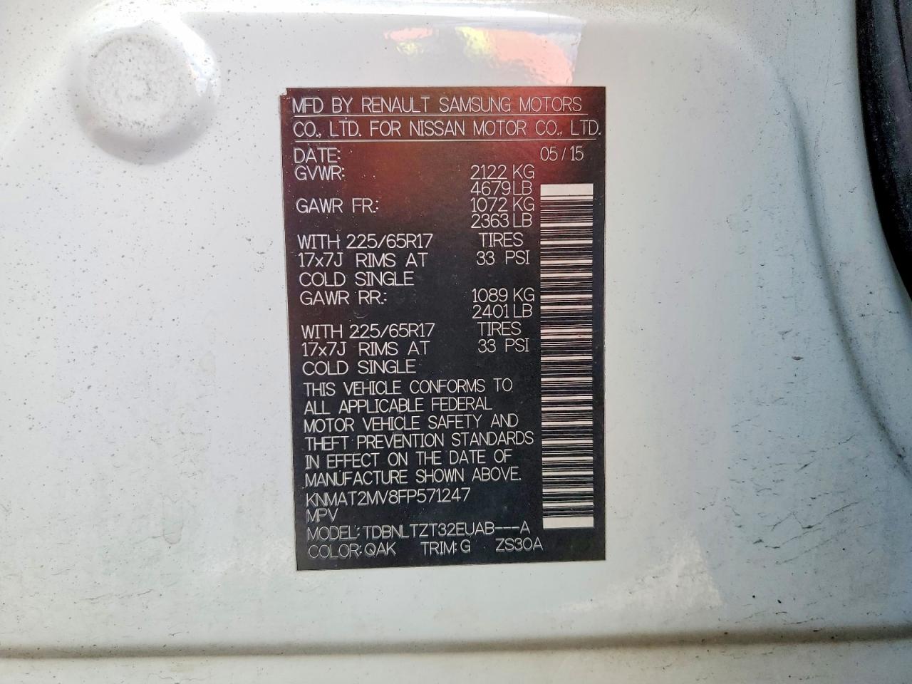 Nissan Rogue Sv