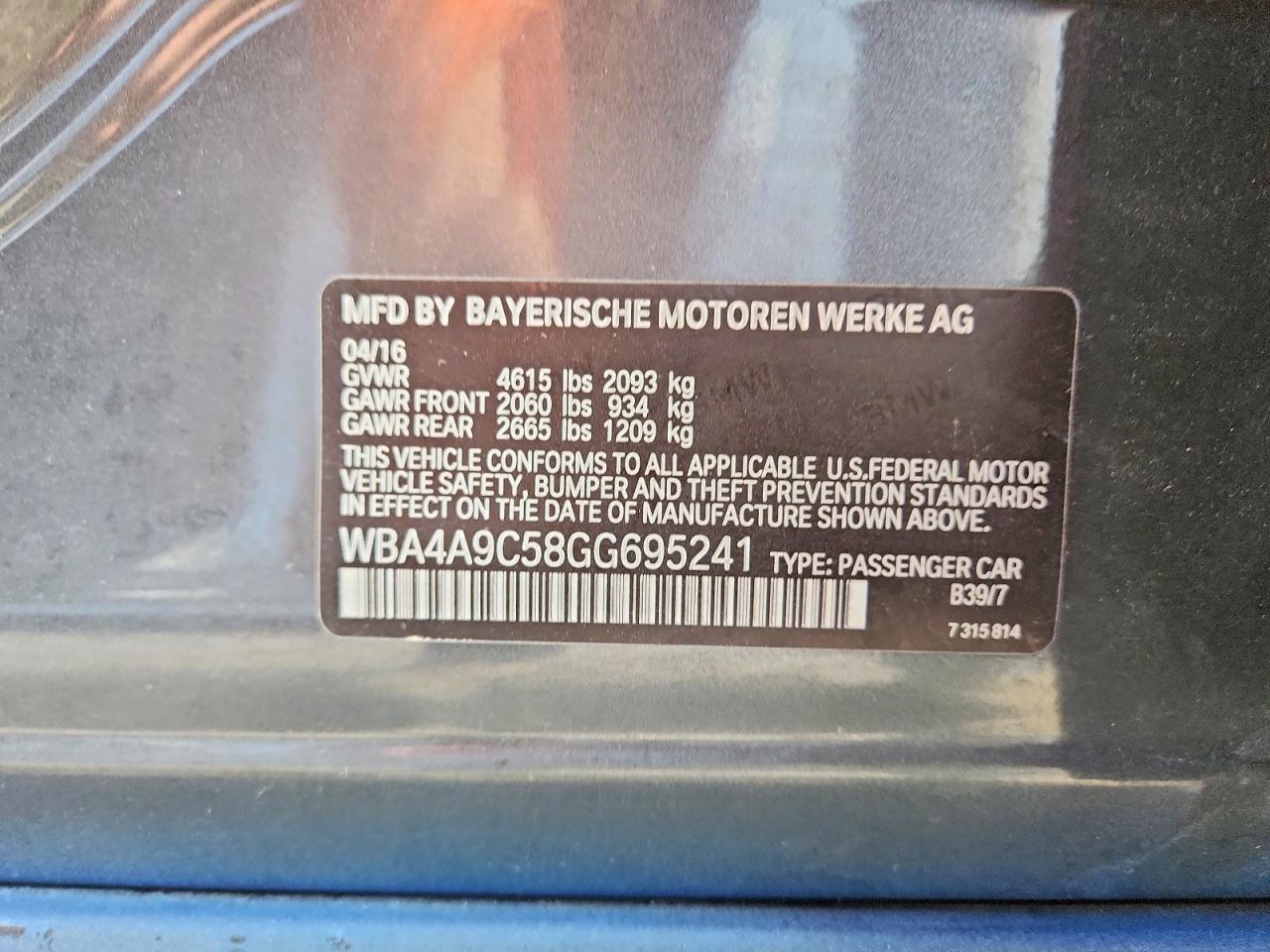 BMW 4 Series I Gran Coupe Sulev