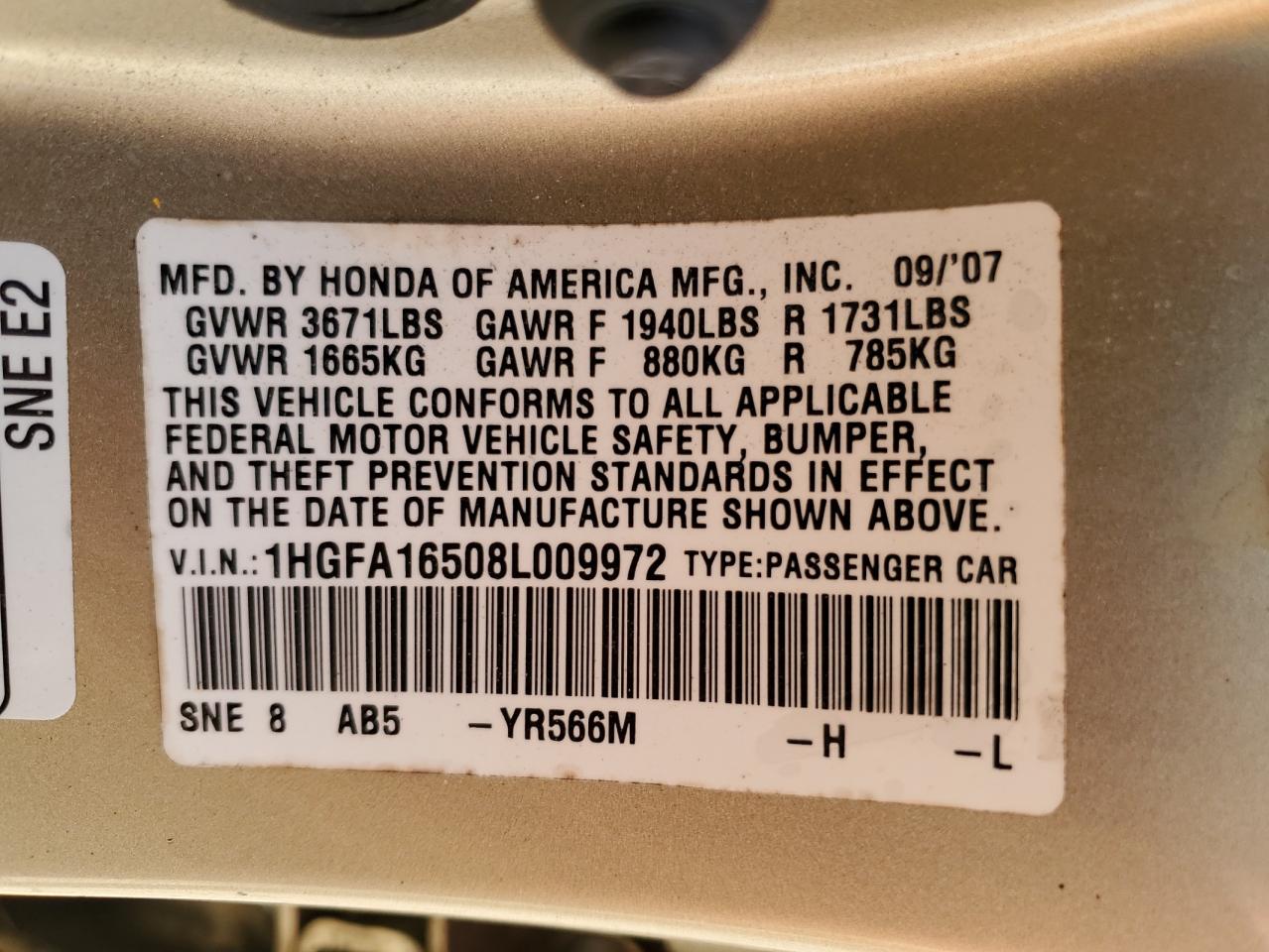 Honda Civic Lx