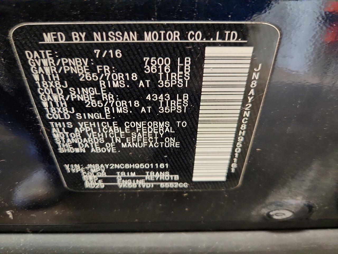 Nissan Armada Sv