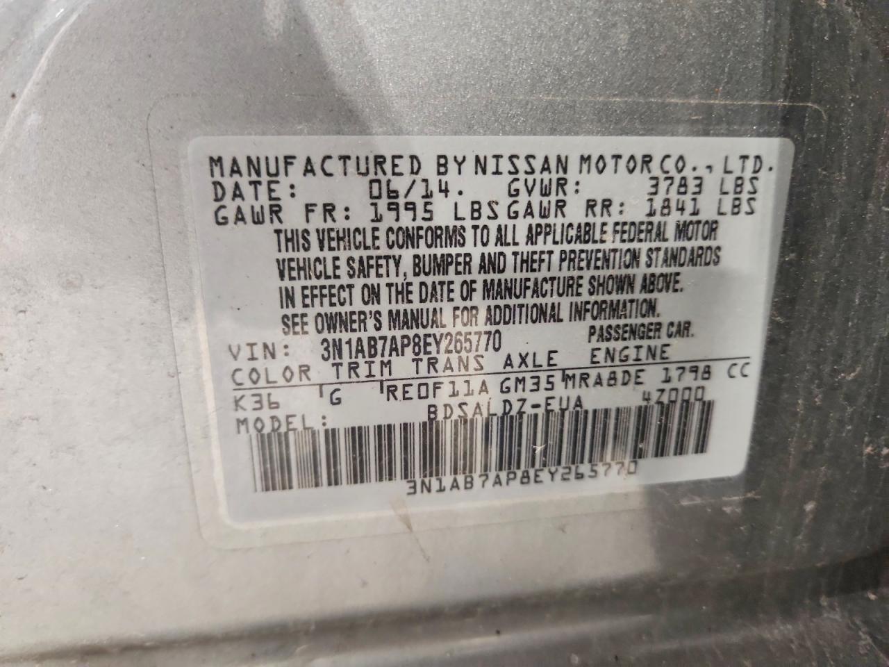 Nissan Sentra Sv