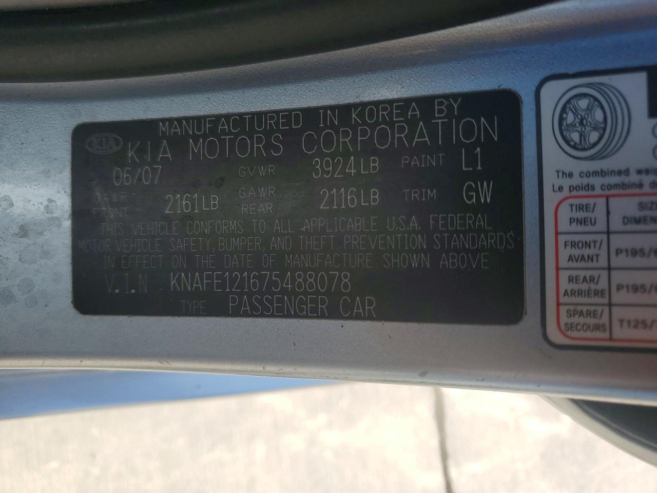 Kia Spectra Lx