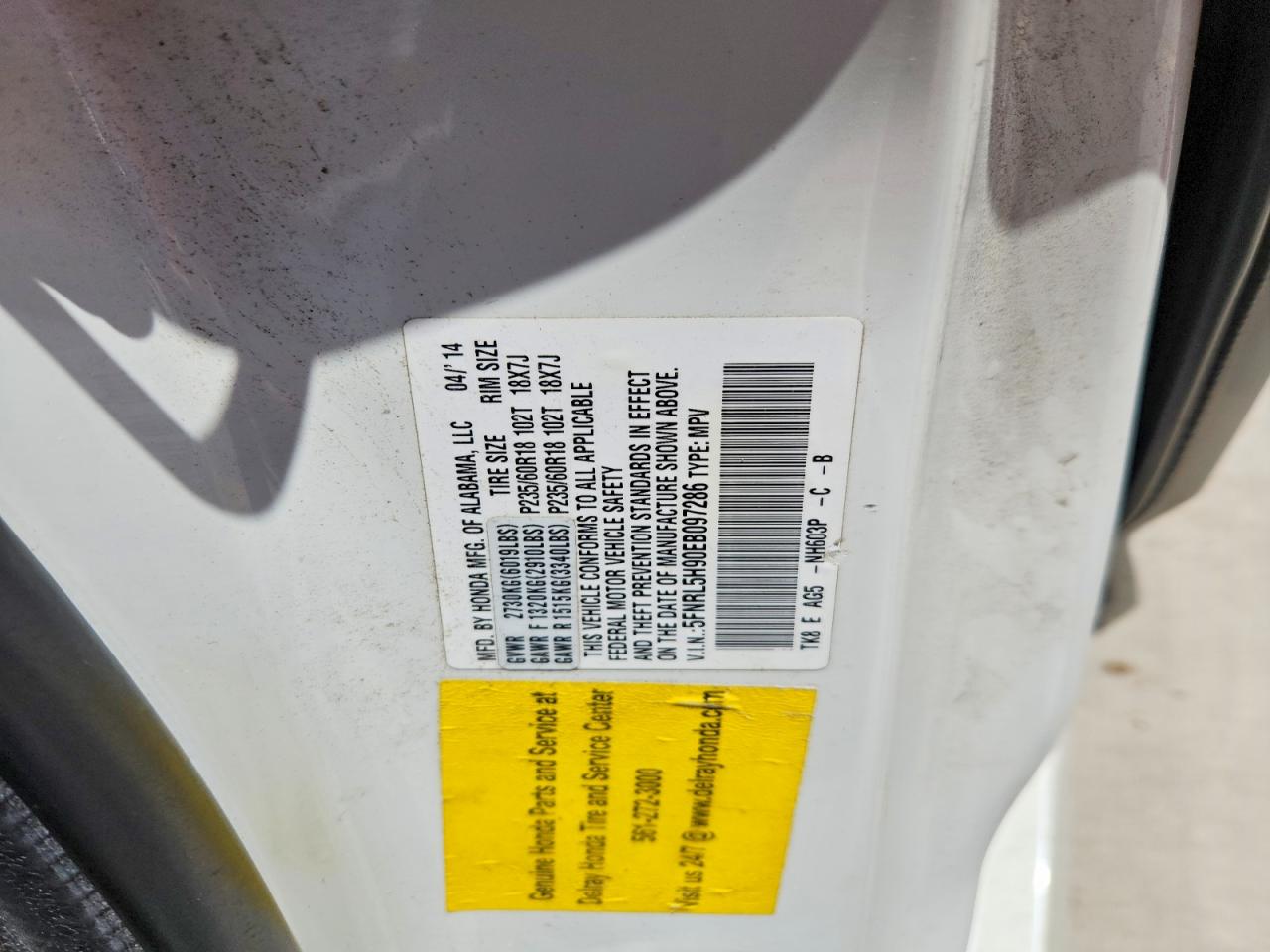Honda Odyssey Touring