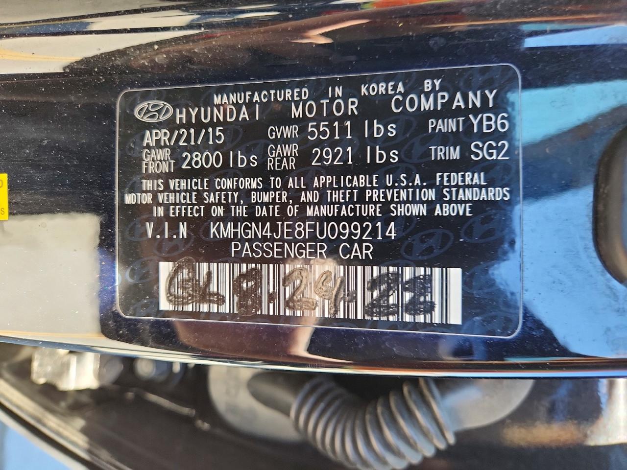 Hyundai Genesis 3.8l
