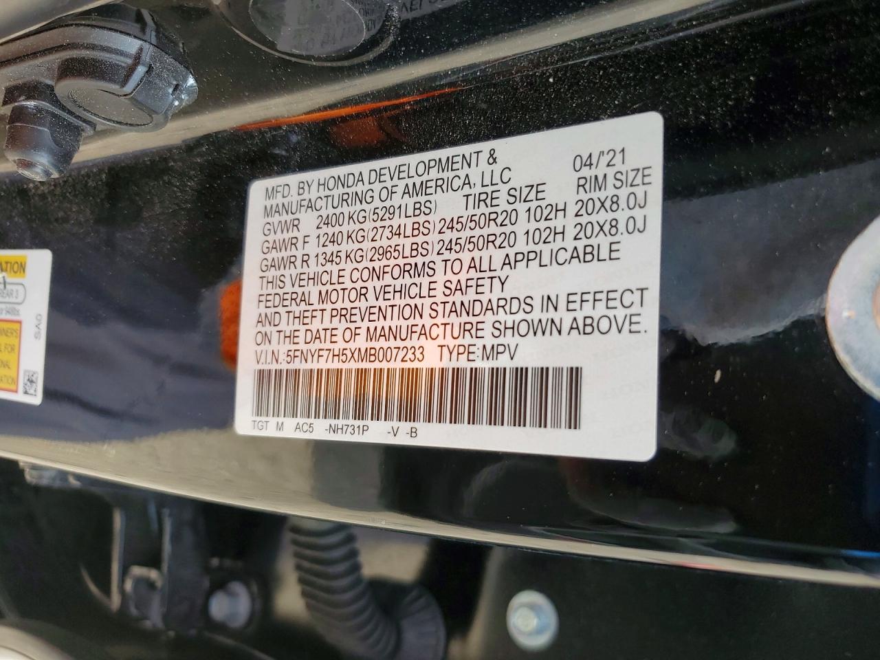 Honda Passport Exl
