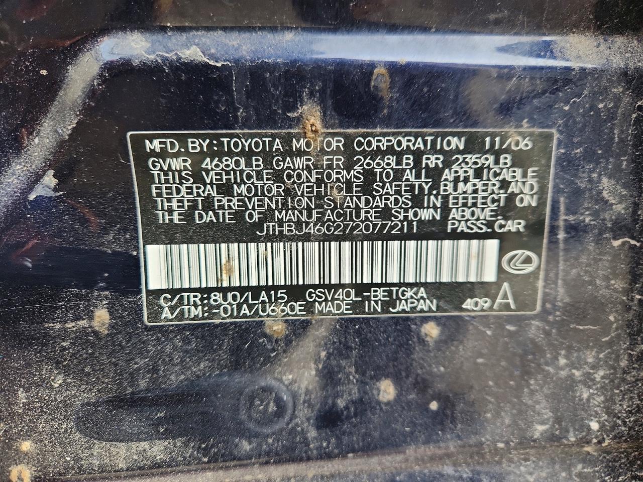 Lexus Es Base