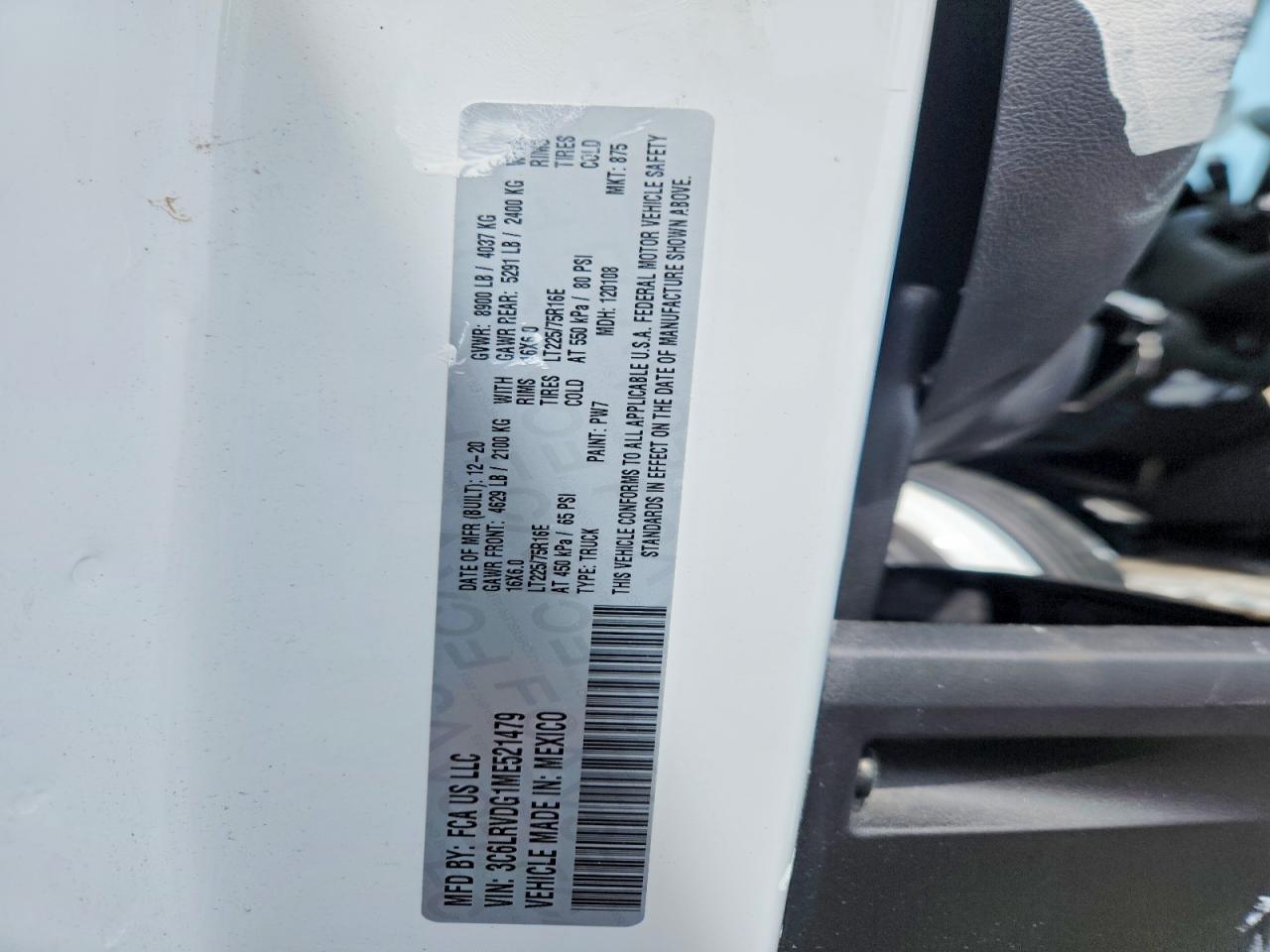 Ram Promaster 2500 High