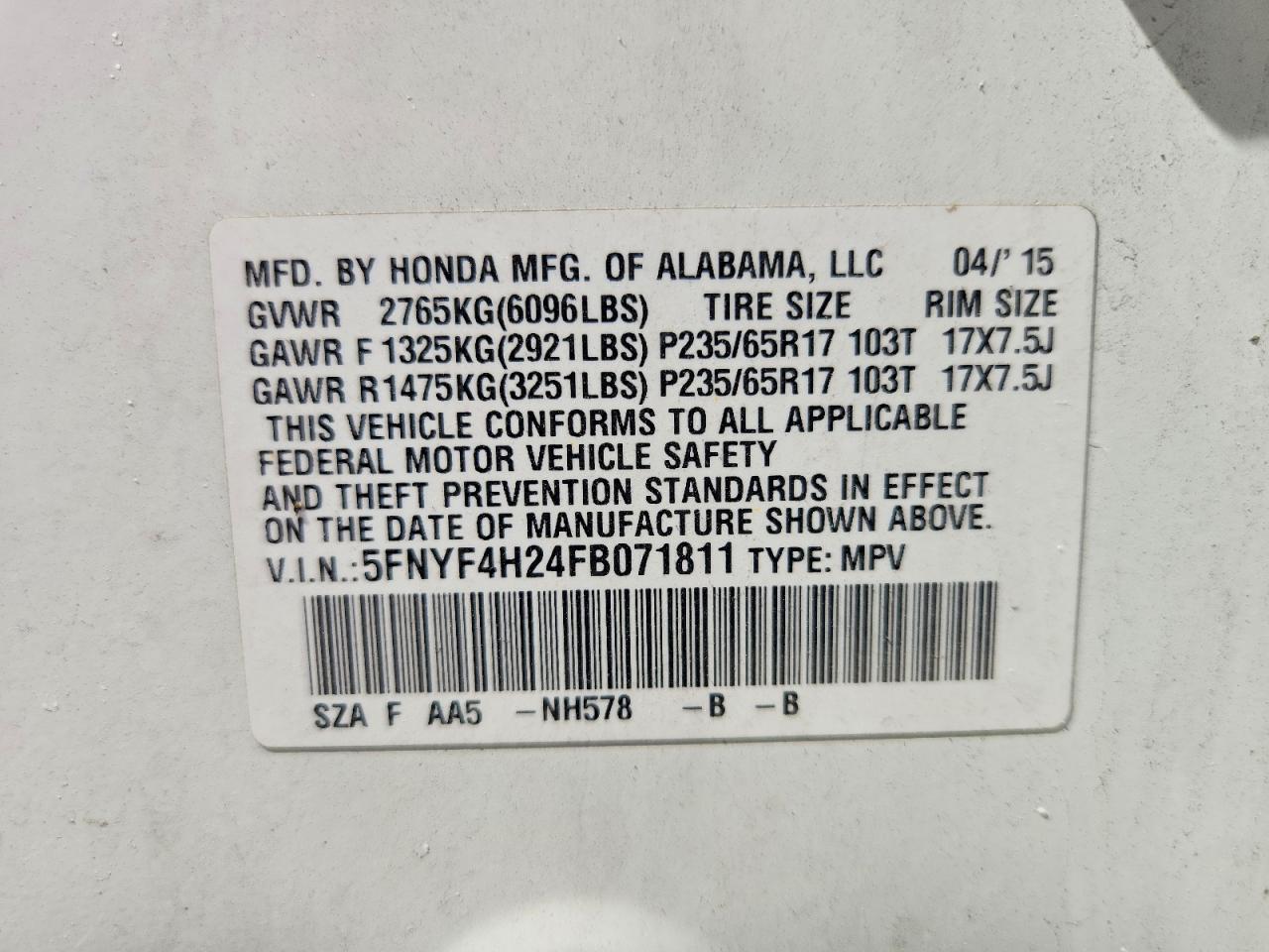 Honda Pilot Lx