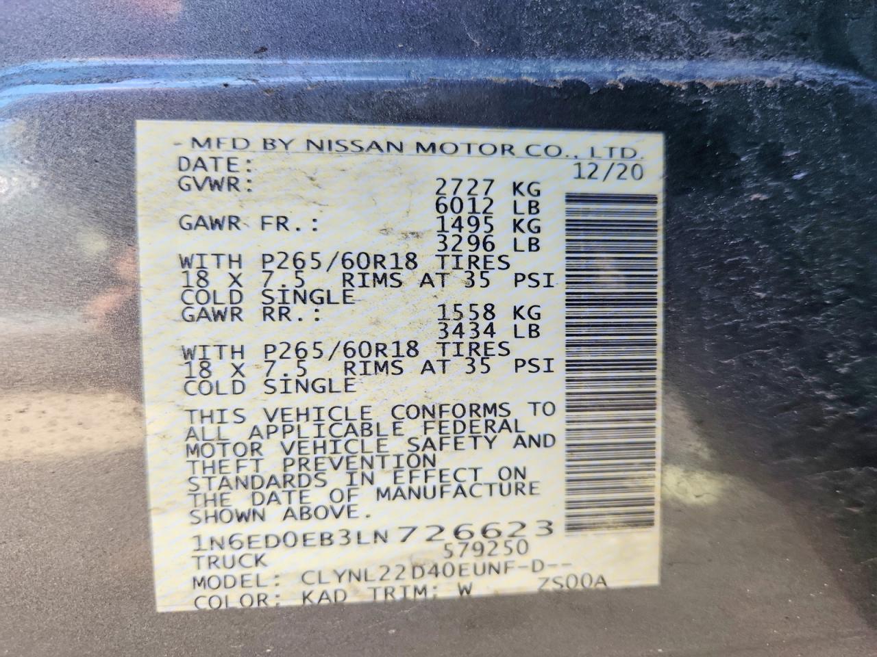 Nissan Frontier Sv