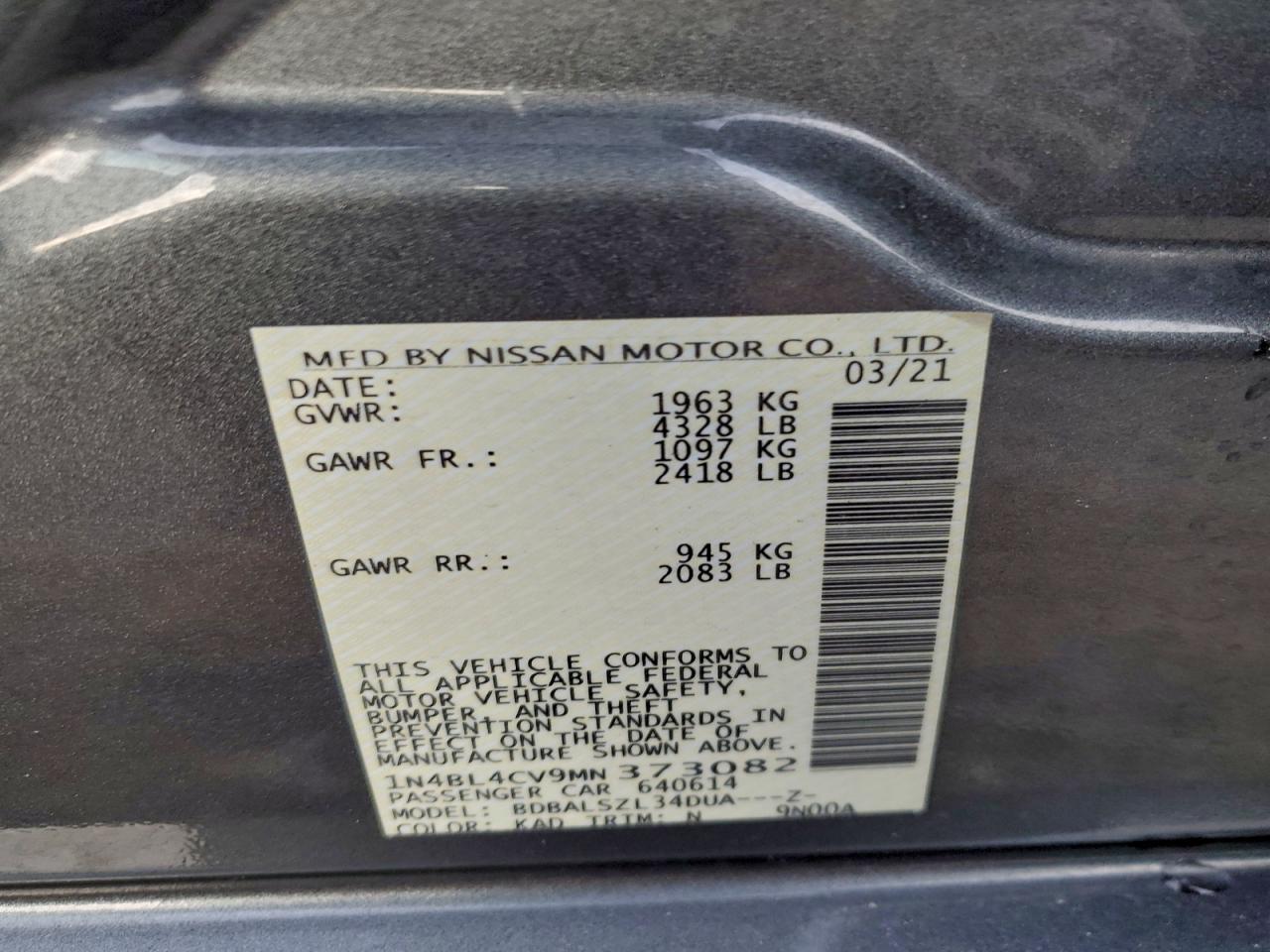 Nissan Altima 2.5 Sr