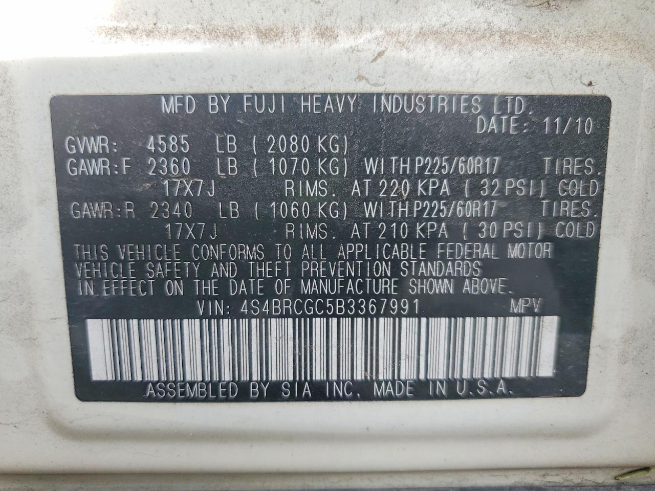 Subaru Outback 2.5i Premium