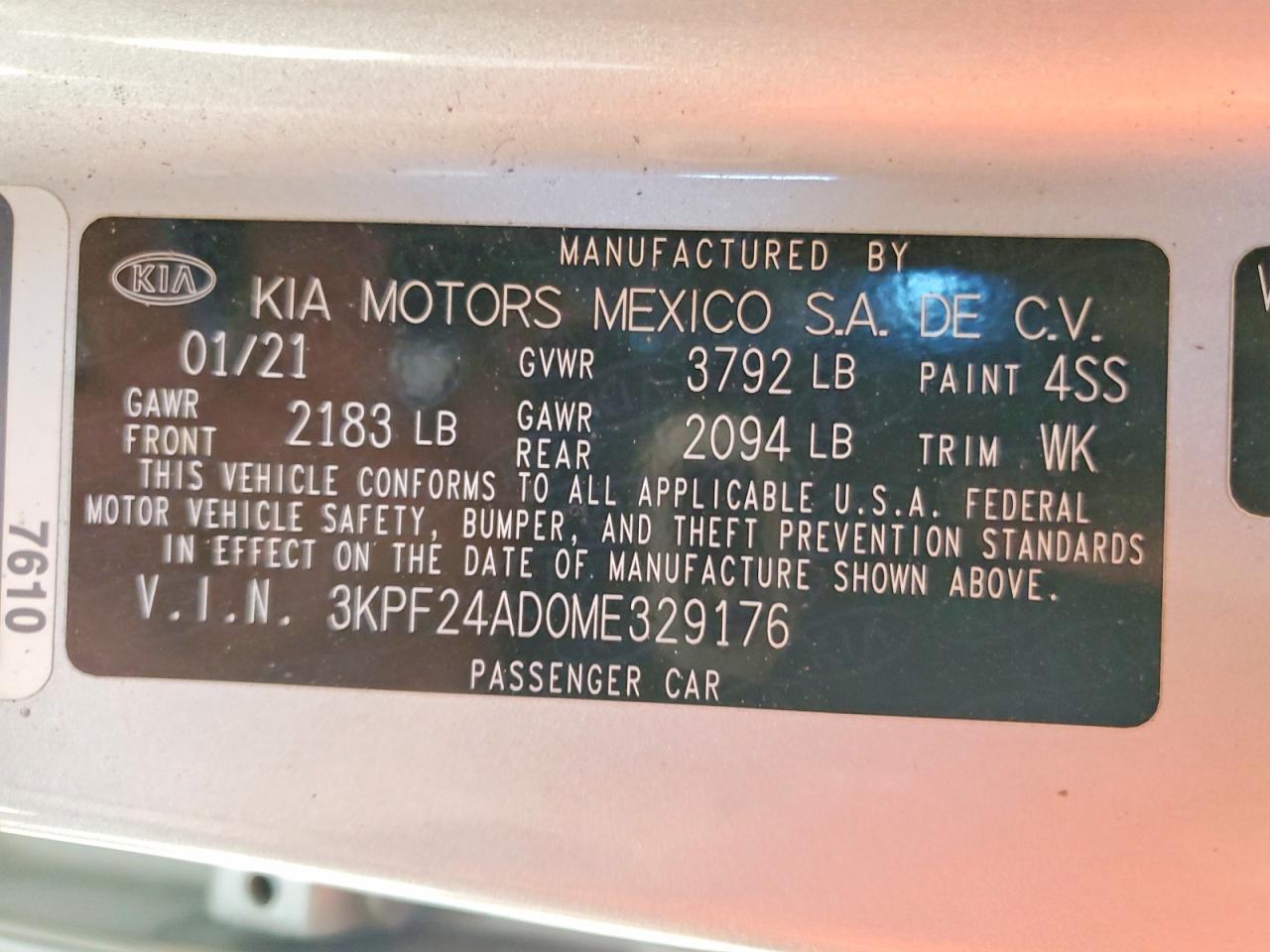 Kia Forte Lxs