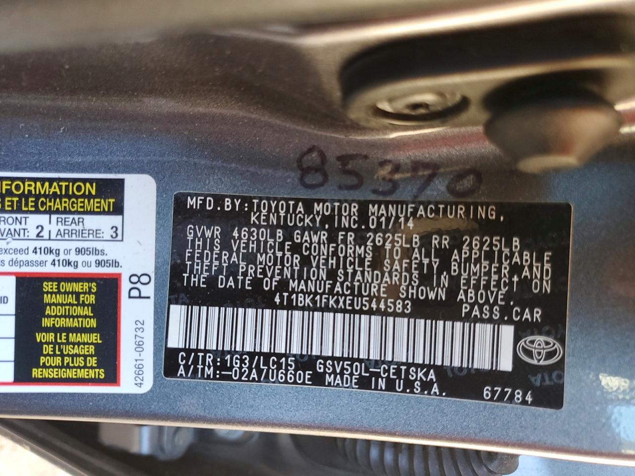 Toyota Camry Se V6