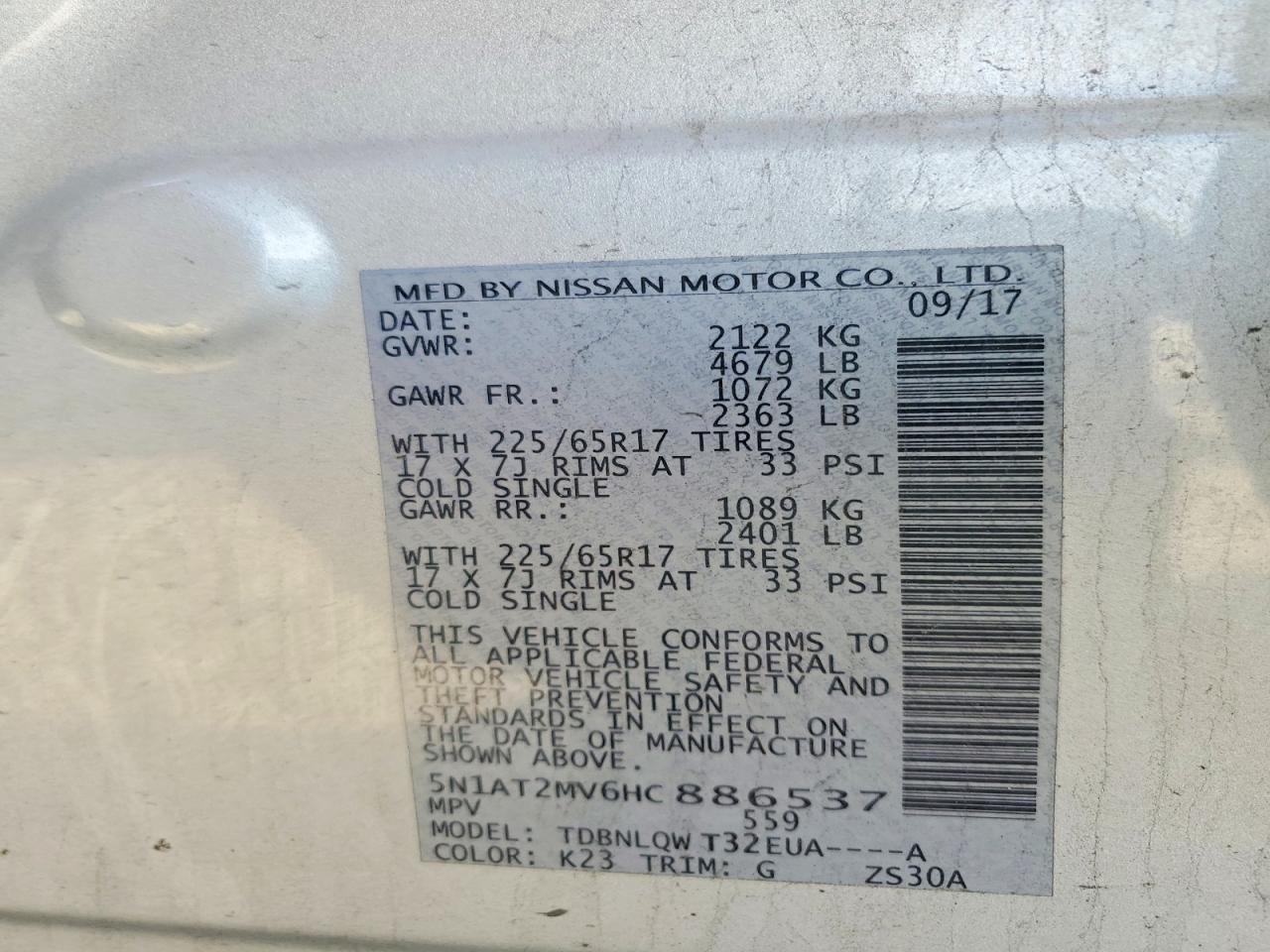 Nissan Rogue Sv