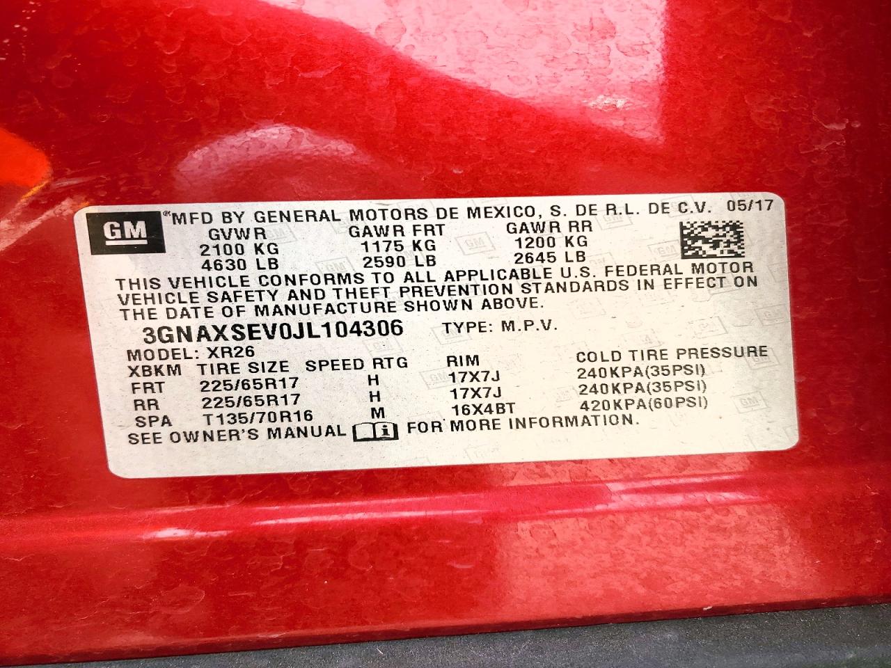 Chevrolet Equinox Lt