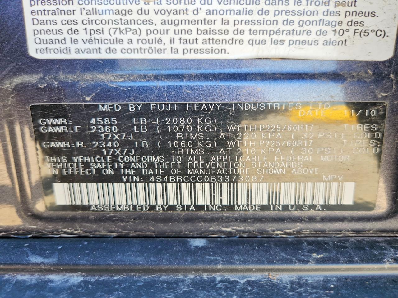 Subaru Outback 2.5i Premium