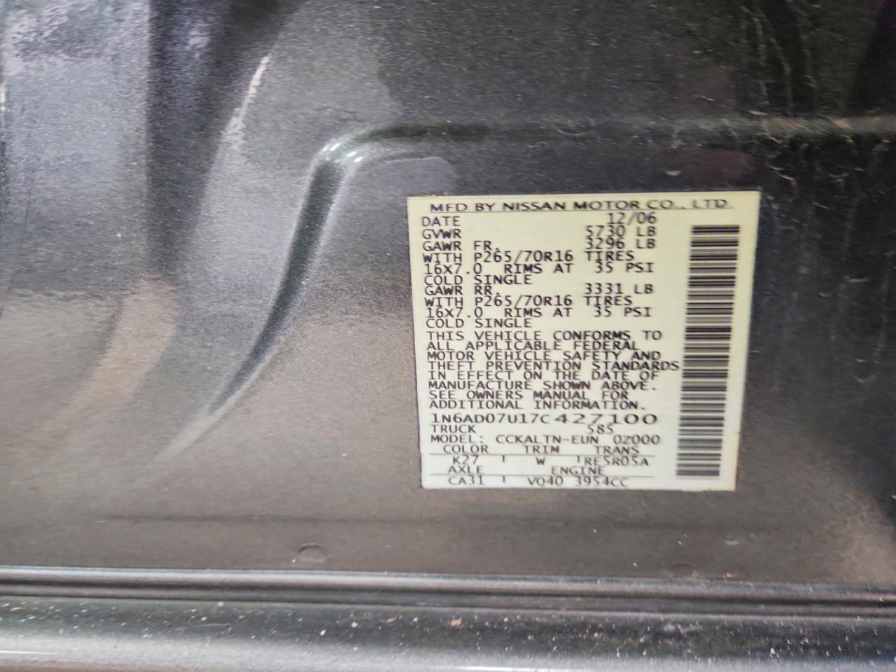 Nissan Frontier Se