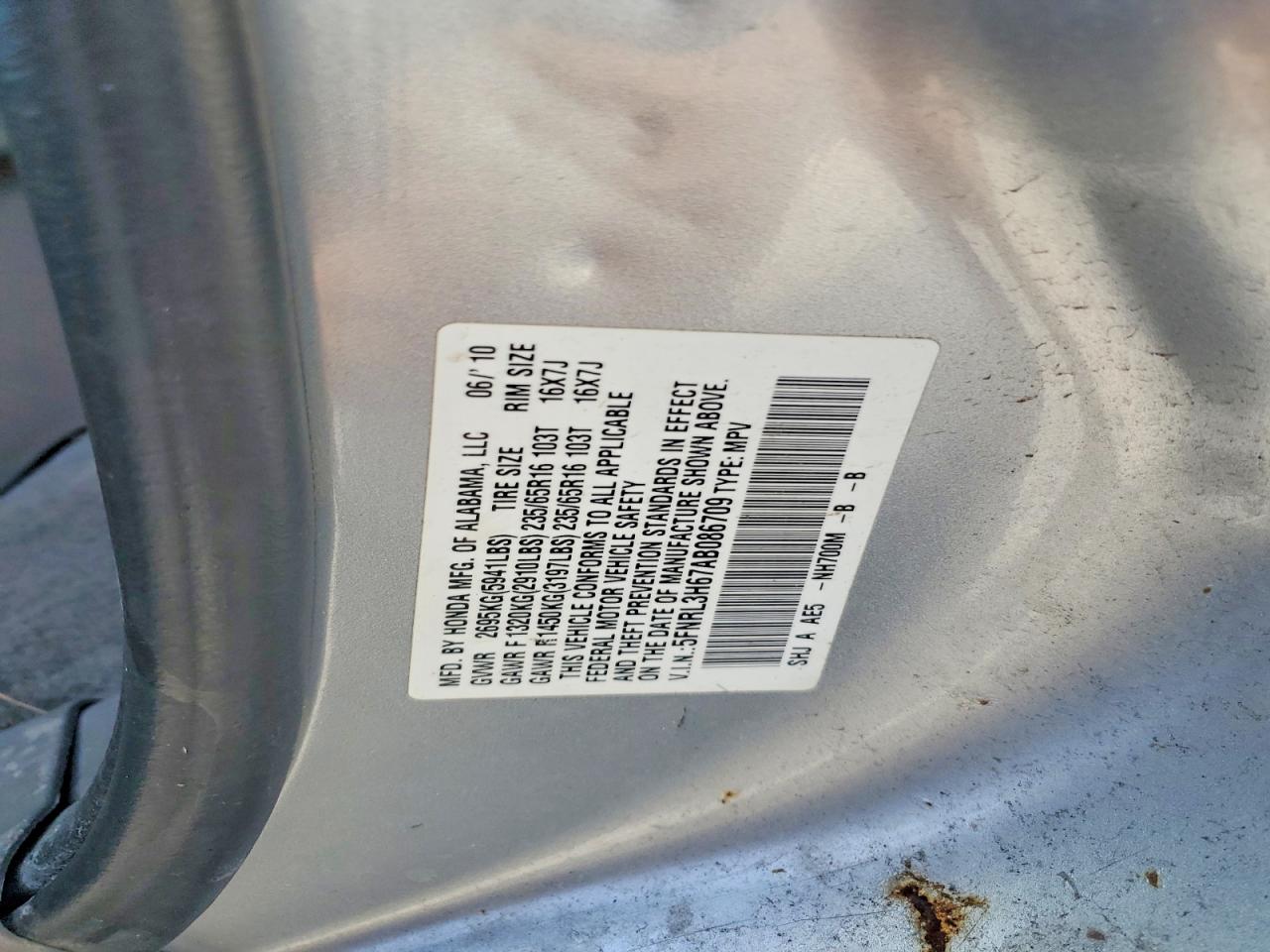 Honda Odyssey Exl