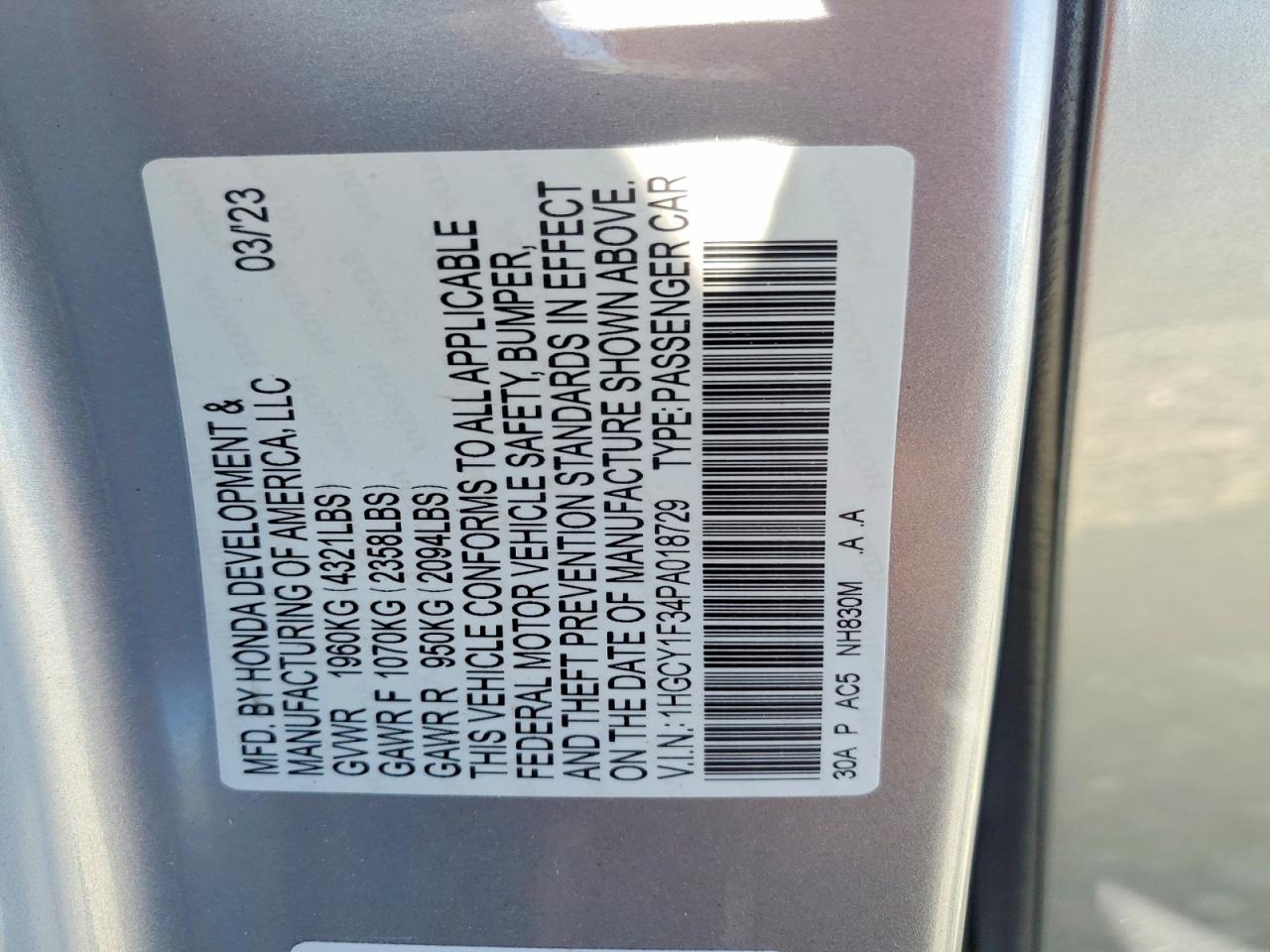 Honda Accord Ex