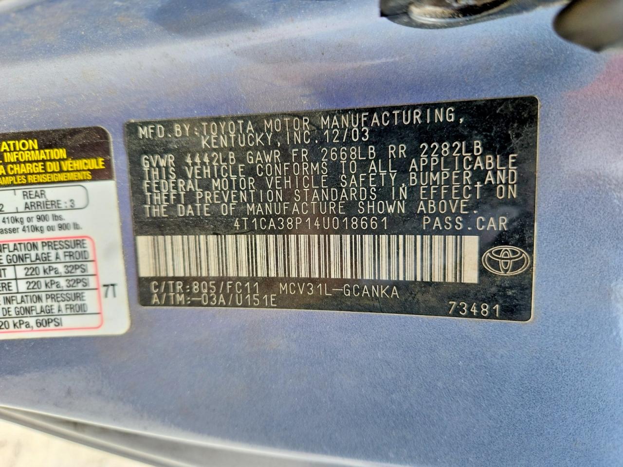 Toyota Camry Se Sport V6