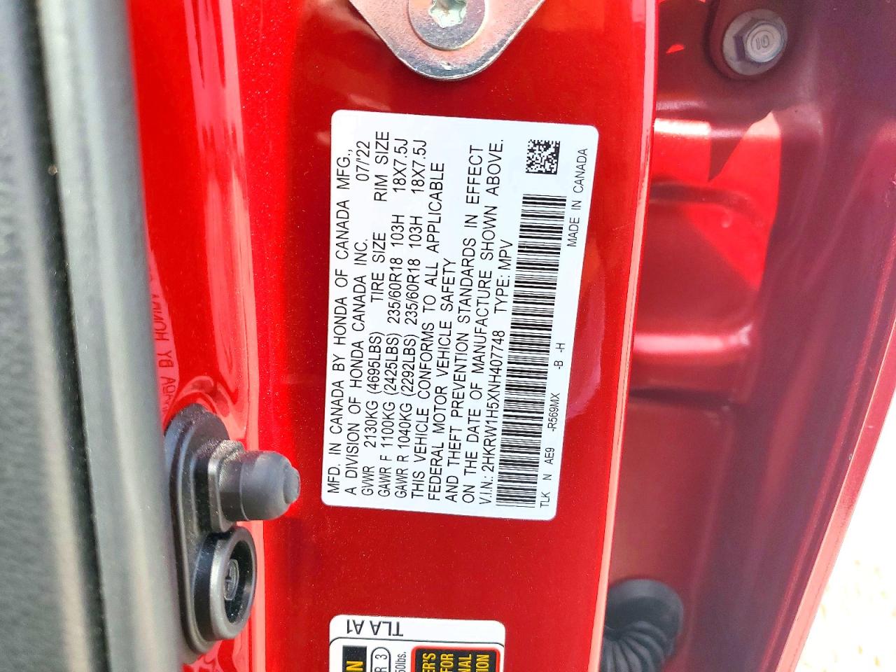 Honda Crv Ex