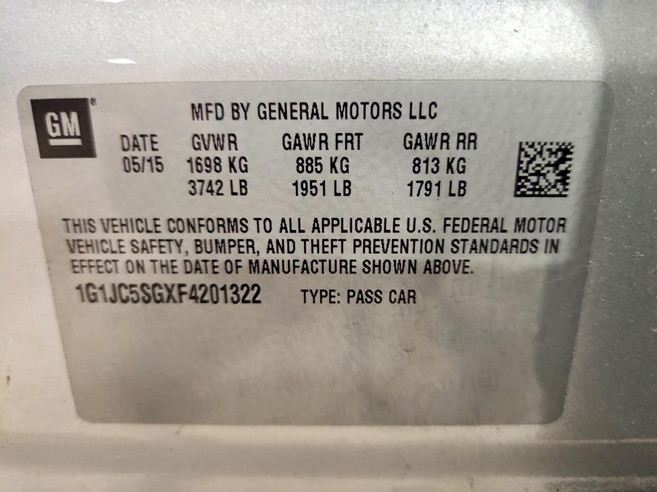 Chevrolet Sonic Lt