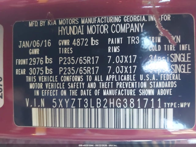 Hyundai SANTA FE 2.4l