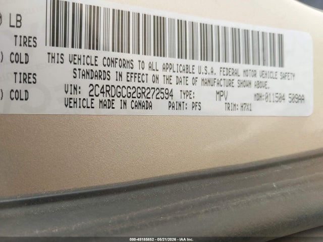 Dodge Grand Caravan Sxt