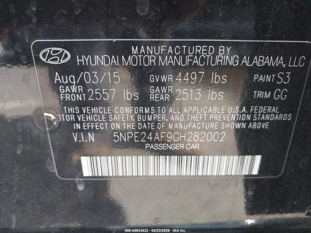 Hyundai SONATA Se