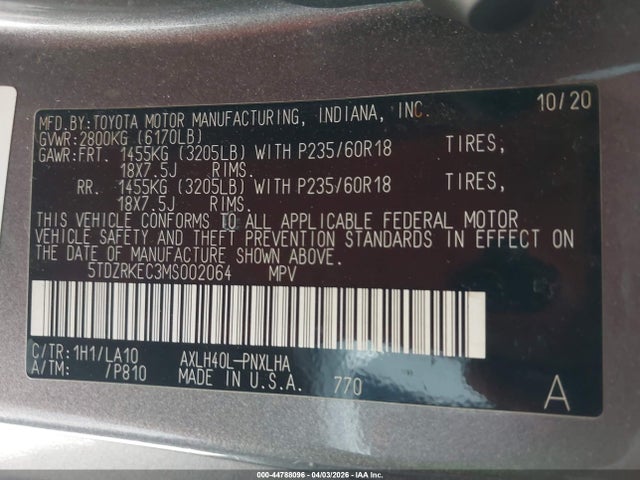 Toyota Sienna Limited