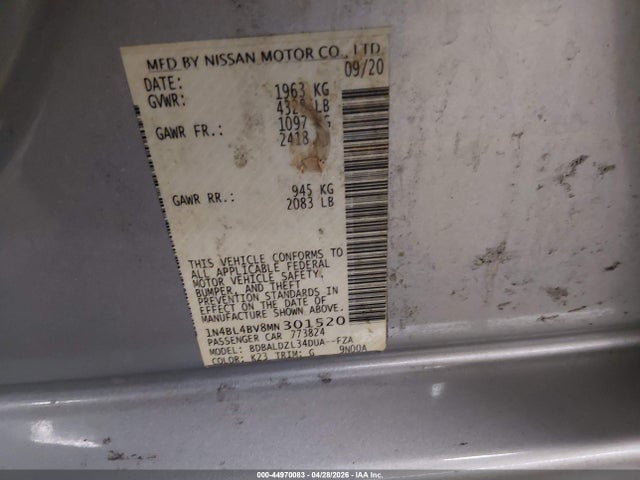 Nissan Altima S Fwd