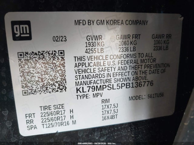 Chevrolet Trailblazer Fwd Lt