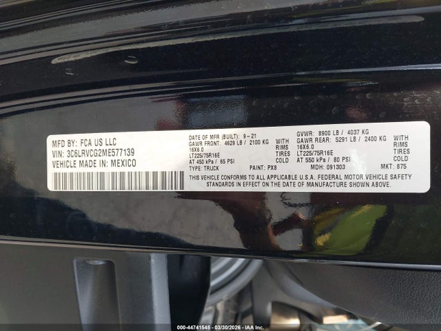 Ram Promaster High Roof 136 Wb