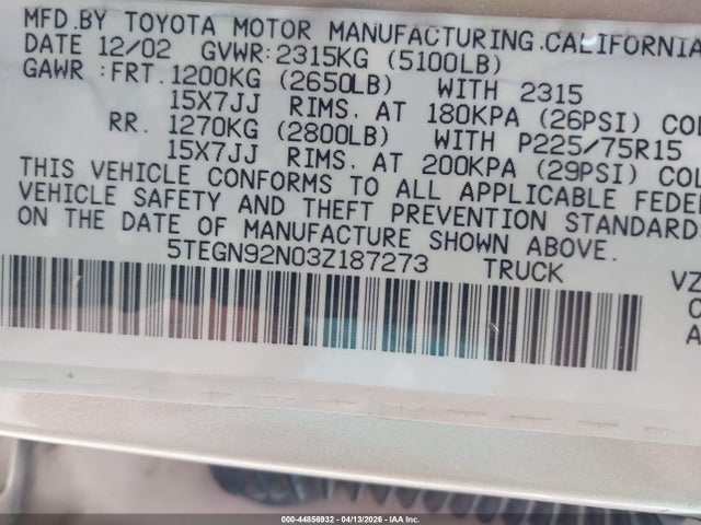 Toyota Tacoma Prerunner V6