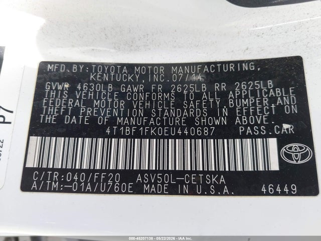 Toyota Camry Se