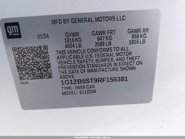Chevrolet Malibu Fwd Ls