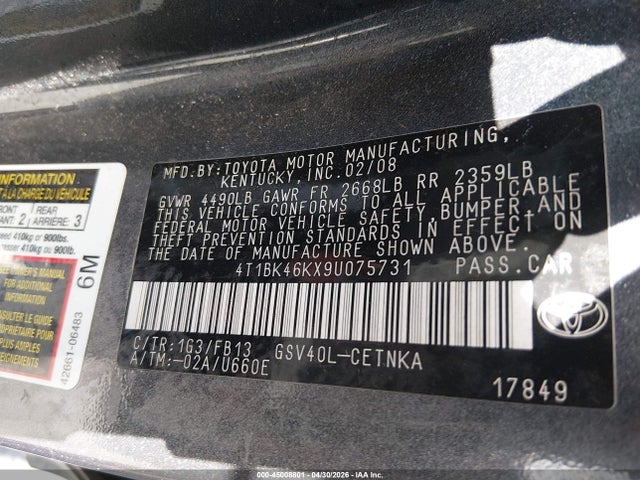Toyota Camry Le V6