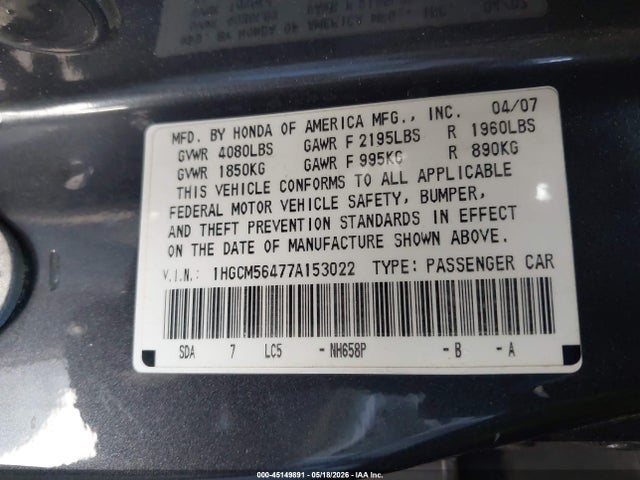 Honda Accord 2.4 Lx