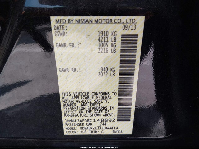 Nissan Altima 2.5 S