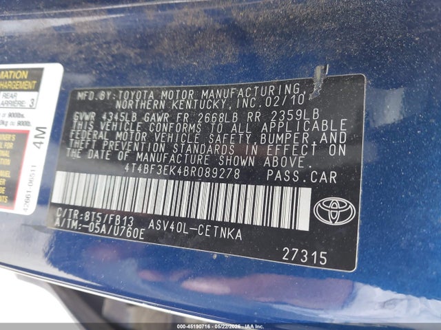 Toyota Camry Le