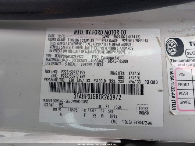 Ford Fusion Sel