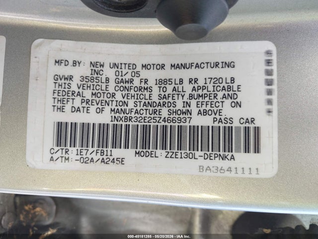 Toyota Corolla Le